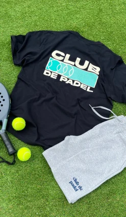 Club de Padel 'Heritage' Tee - Black