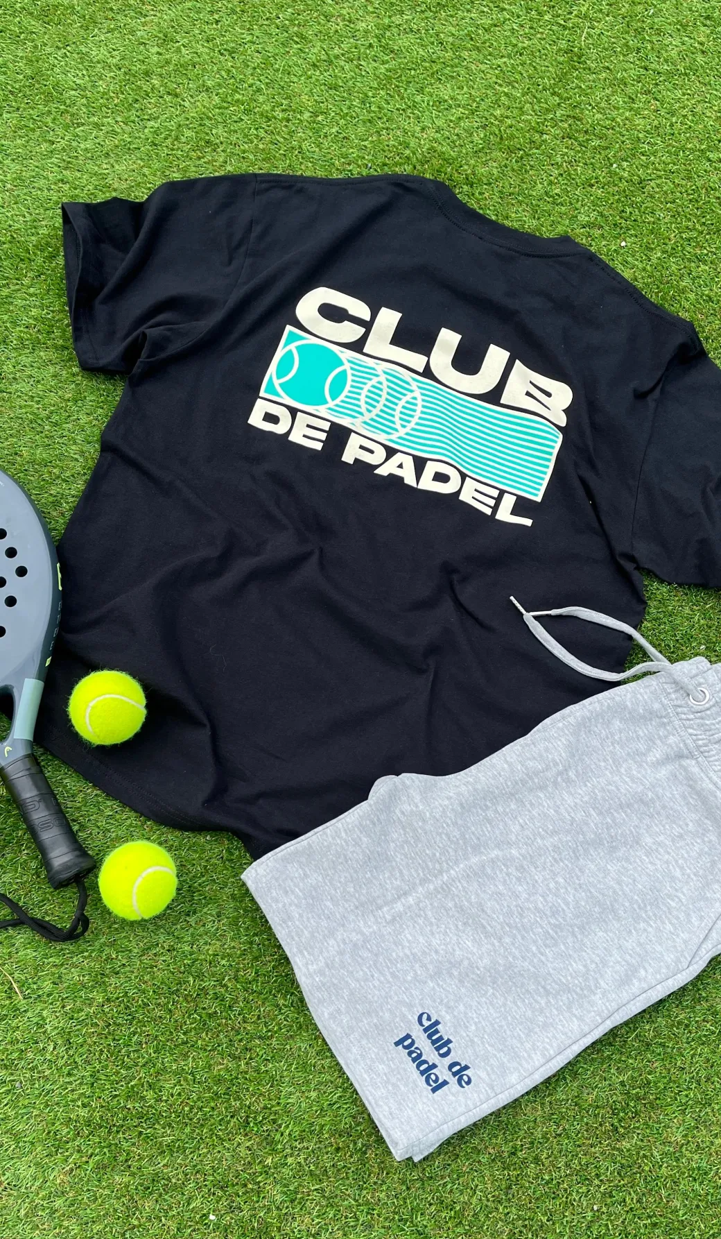 Club de Padel 'Heritage' Tee - Black
