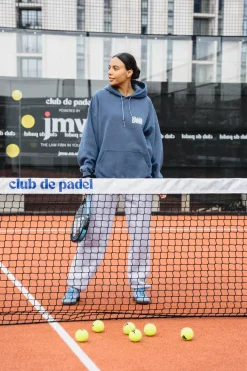 Club de Padel 'Heritage' Vintage Washed Hoodie - Navy