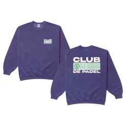 Club de Padel 'Heritage' Vintage Washed Sweater - Violet