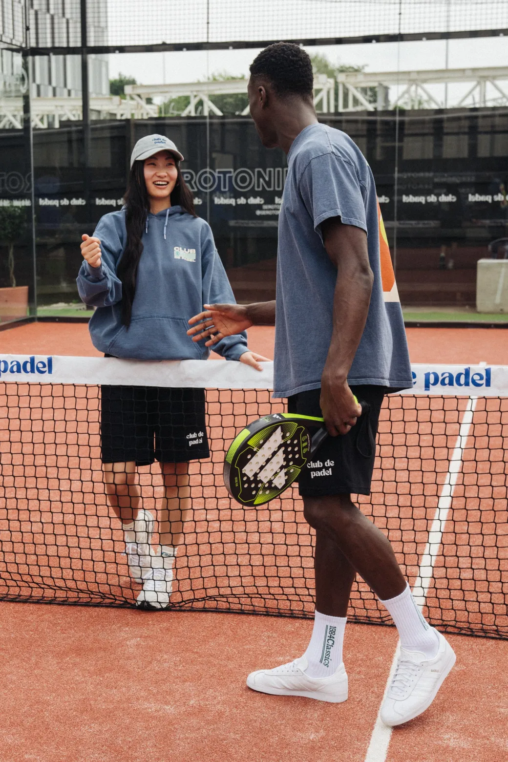 Club de Padel Logo Jogger Shorts - Black