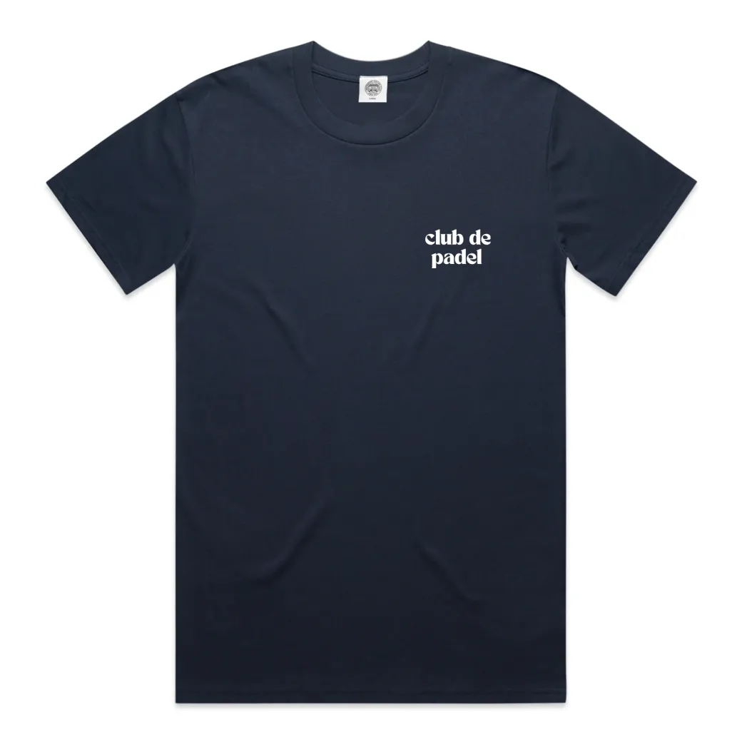 Club de Padel Logo Tee - Navy