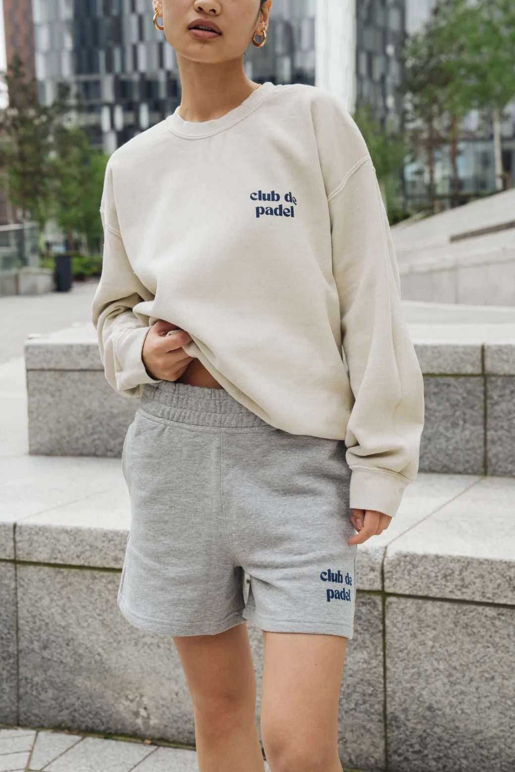 Club de Padel Logo WMNS Jogger Shorts - Grey