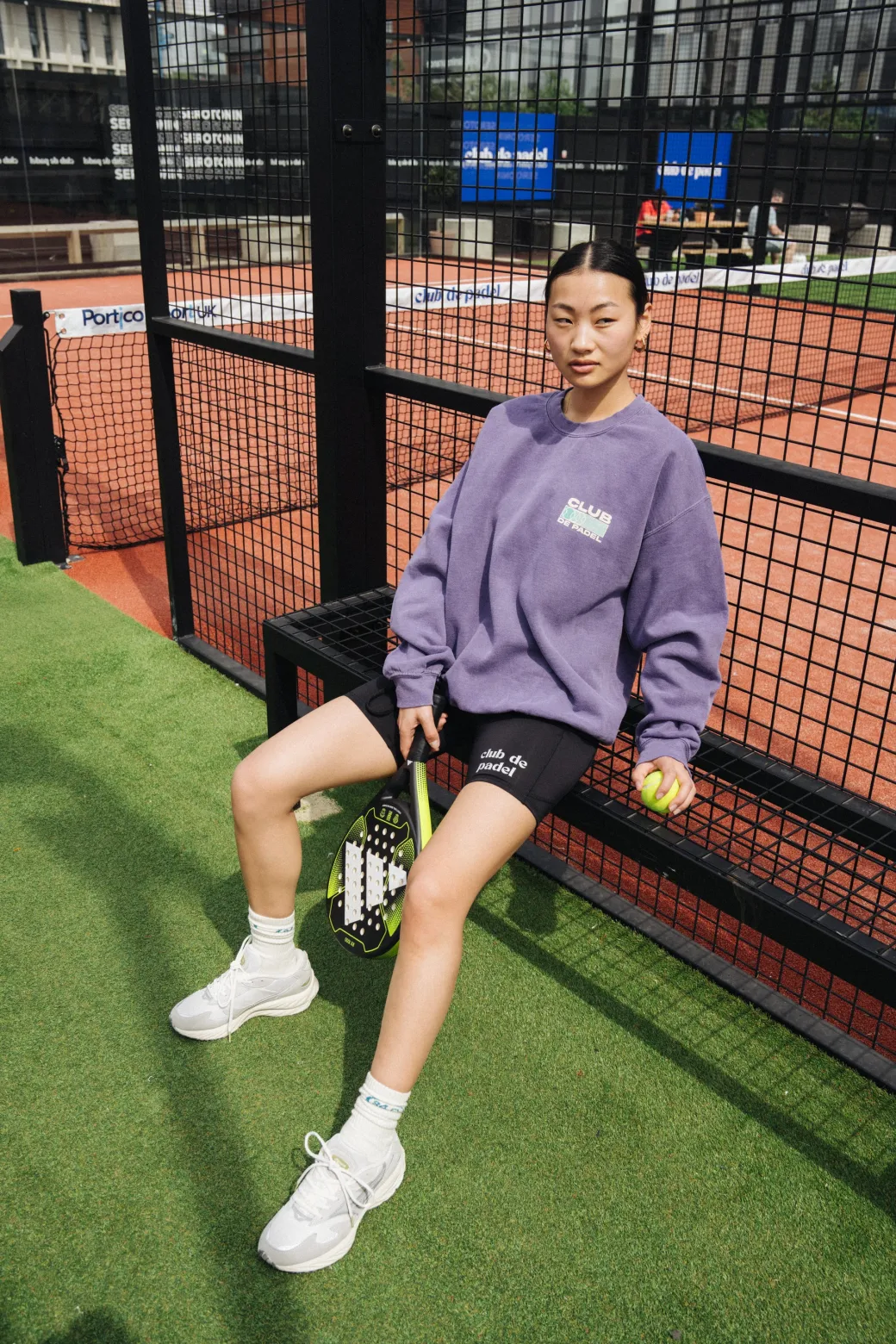 Club de Padel Logo WMNS Tech Shorts - Black