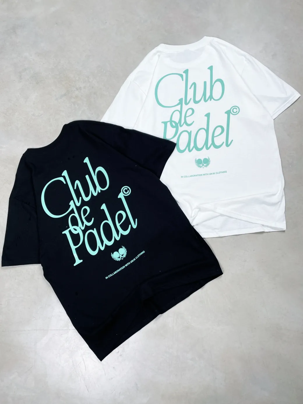 Club de Padel 'Retro' Tee - Black