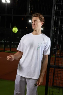 Club de Padel 'Retro' Tee - White