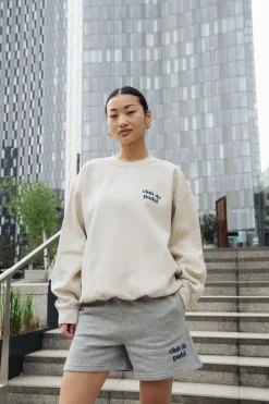 Club de Padel 'Summer Court' Vintage Washed Sweater - Cream