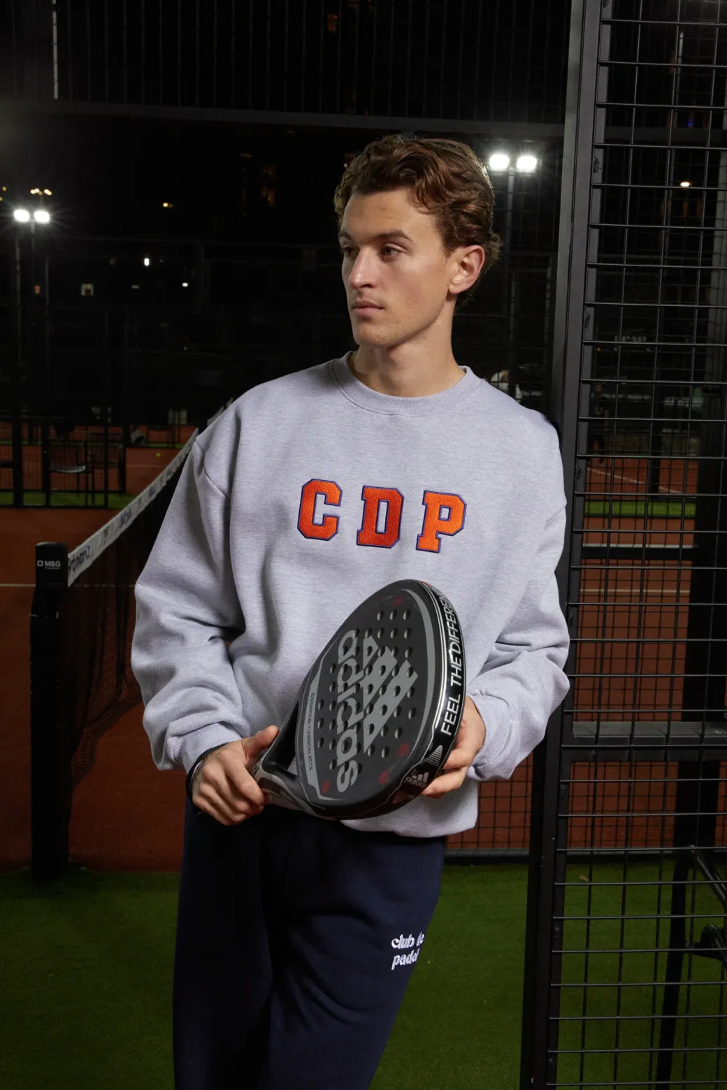 Club de Padel 'Varsity' Heavyweight Sweater - Heather Grey