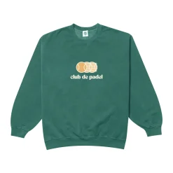 Club de Padel 'Vibora' Vintage Washed Sweater - Forest