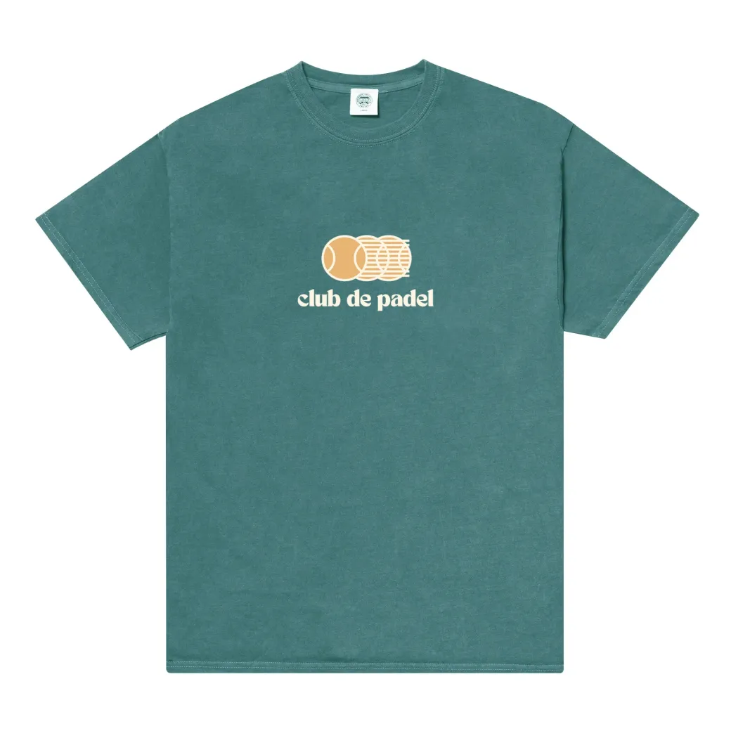 Club de Padel 'Vibora' Vintage Washed Tee - Forest