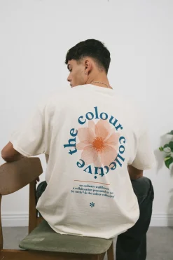 Colour Collective 'Classic Wallflower' Tee - Natural