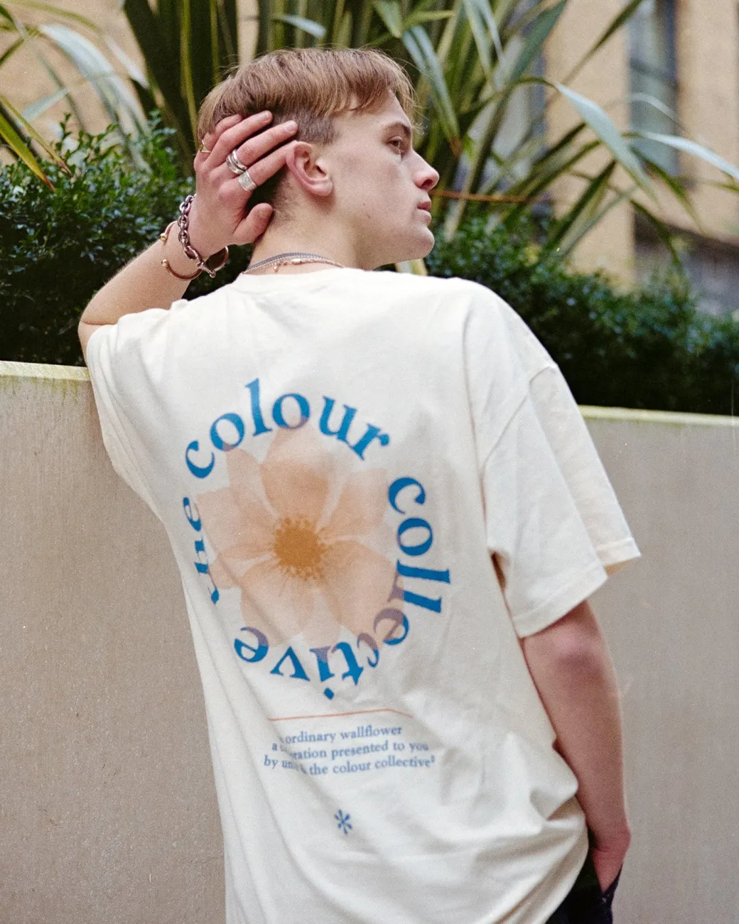 Colour Collective 'Classic Wallflower' Tee - Natural