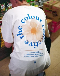 Colour Collective 'Classic Wallflower' Tee - Natural