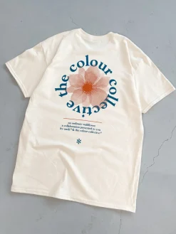 Colour Collective 'Classic Wallflower' Tee - Natural