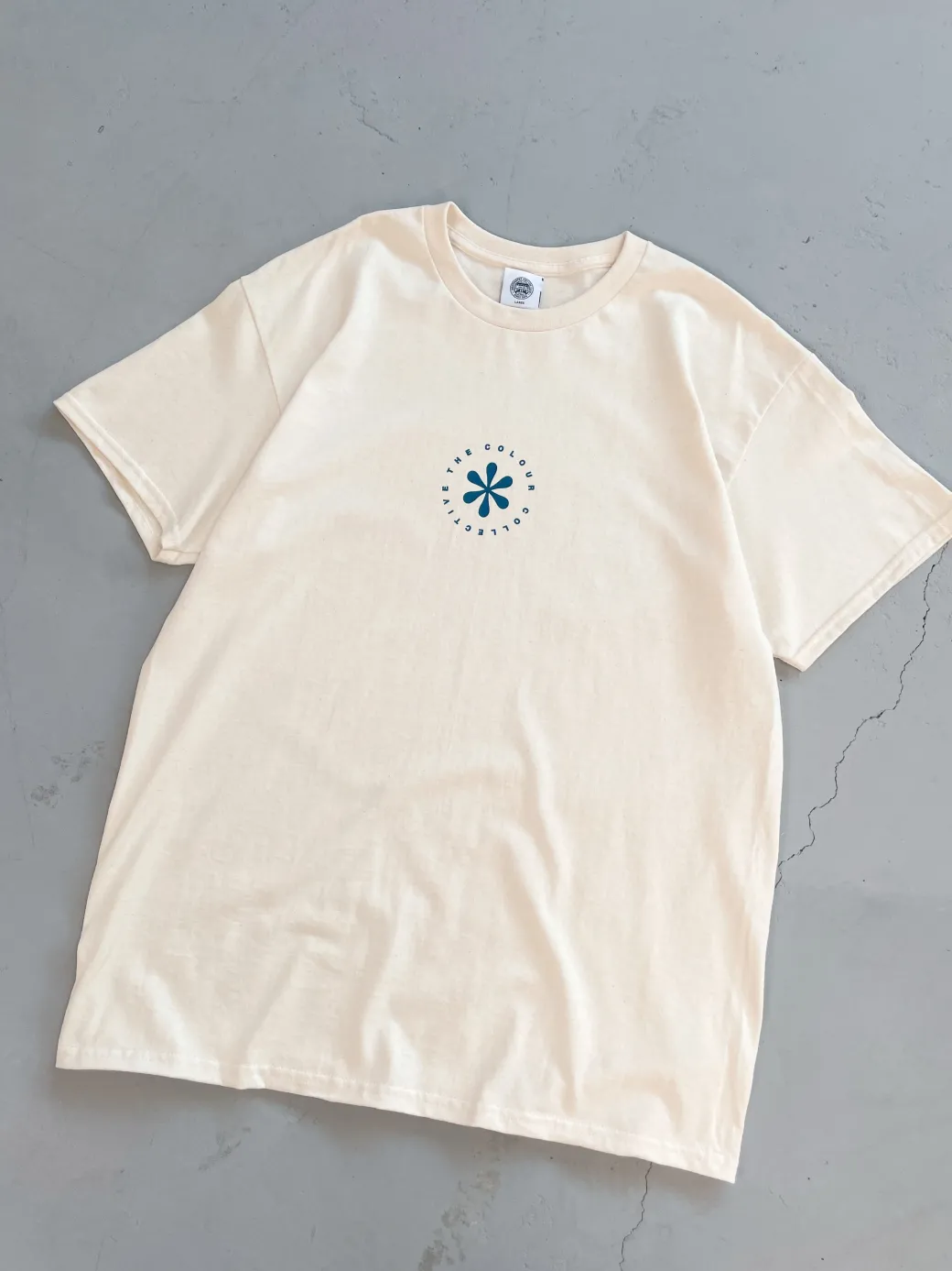 Colour Collective 'Classic Wallflower' Tee - Natural