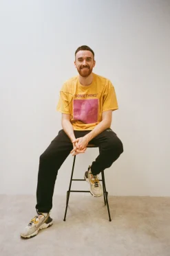 Colour Collective 'Something' Tee - Vintage Washed Mustard *100K CLUB*