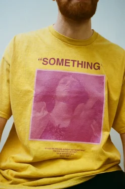 Colour Collective 'Something' Tee - Vintage Washed Mustard *100K CLUB*