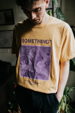 Colour Collective 'Something' Tee - Vintage Washed Mustard *100K CLUB*