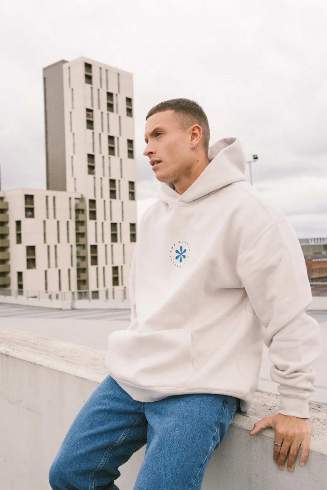 Colour Collective 'Wallflower' Hoodie - Bone