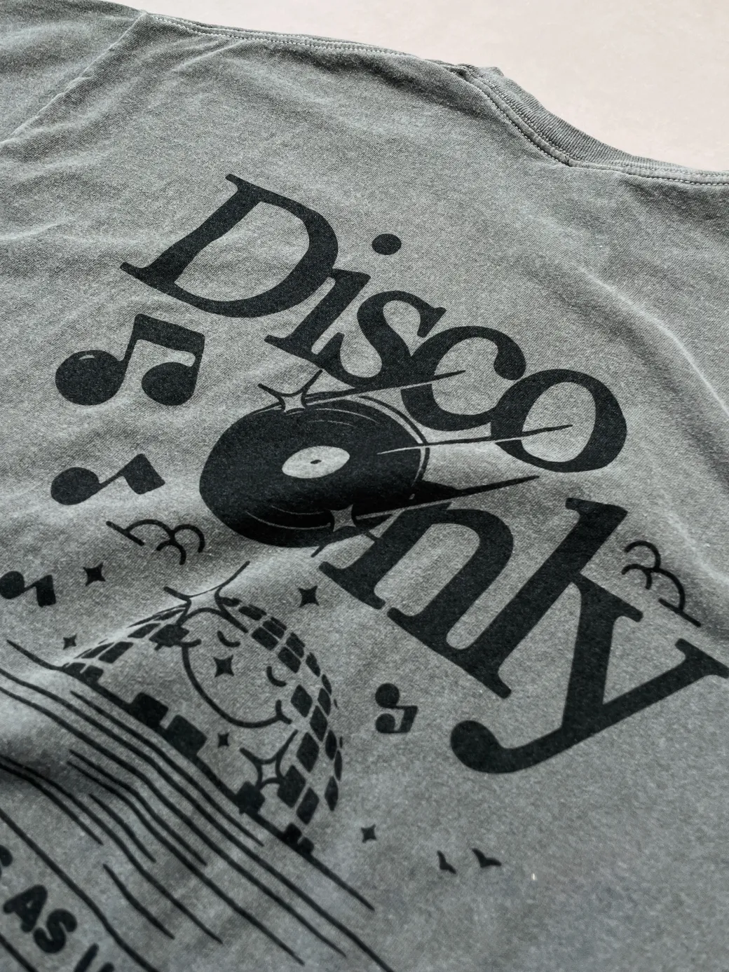 DISCO ONLY 'Business As Usual' Vintage Washed Tee - Black