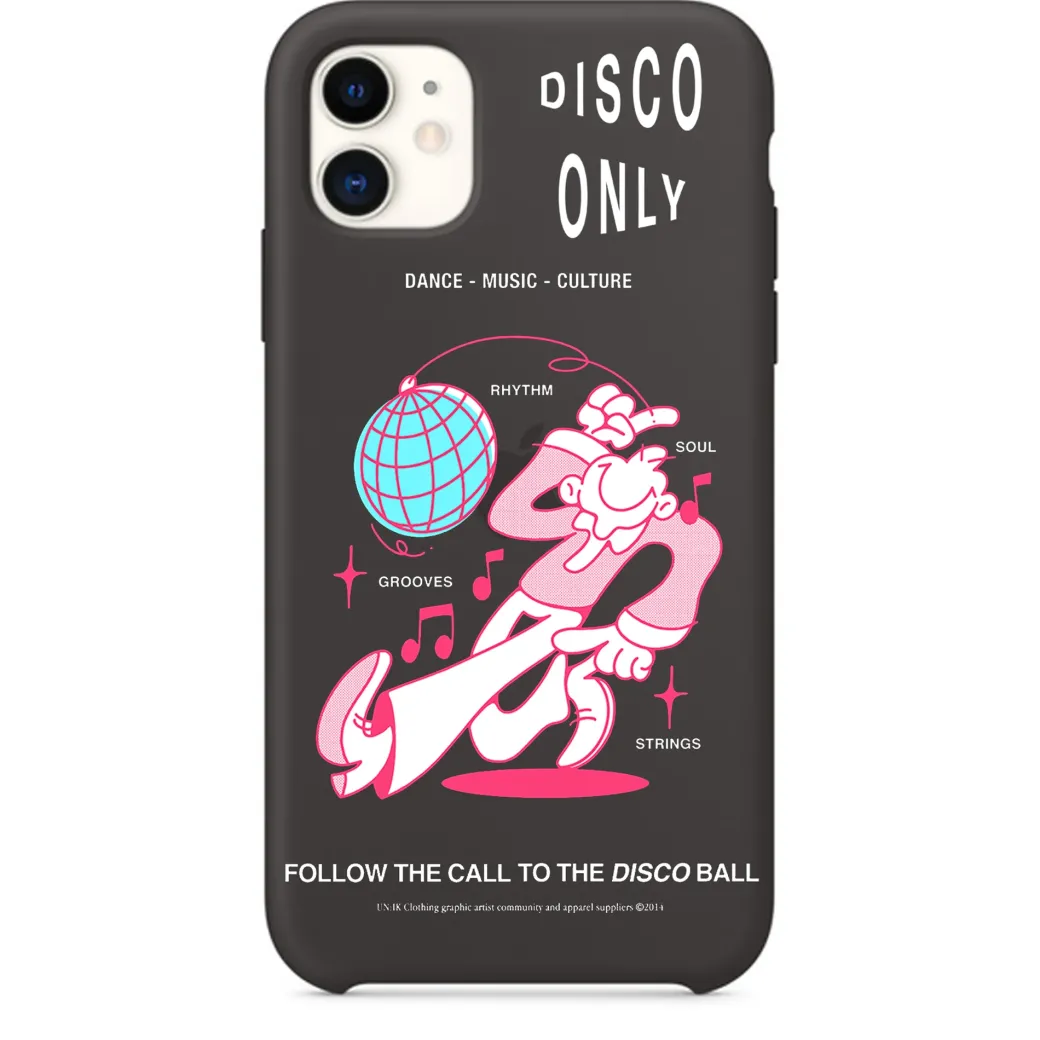DISCO ONLY 'Disco Ball' Phone Case - Black