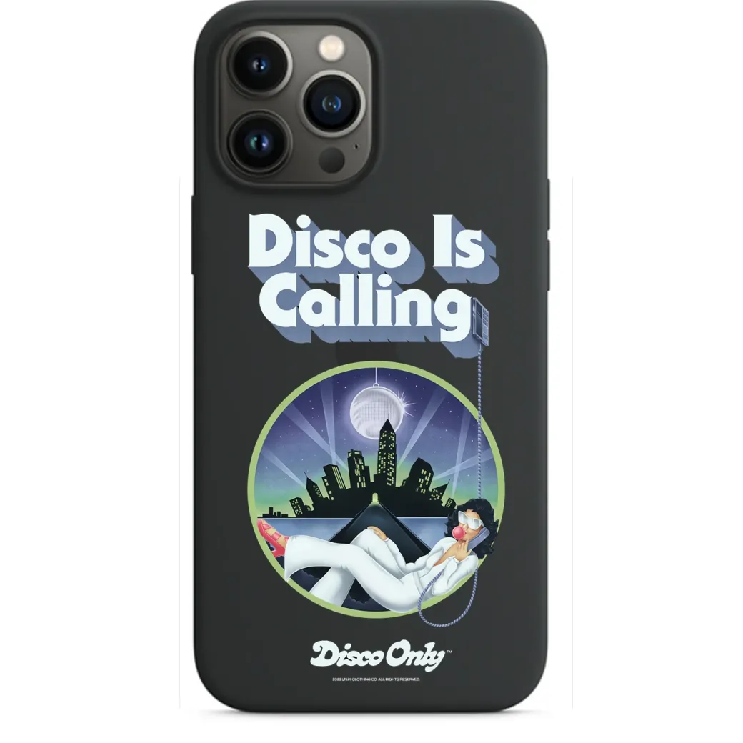 DISCO ONLY 'Disco Is Calling' Phone Case - Black