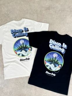 DISCO ONLY 'Disco Is Calling' Tee - Black