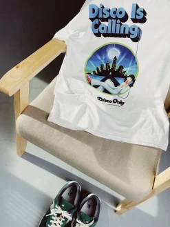 DISCO ONLY 'Disco Is Calling' Tee - White