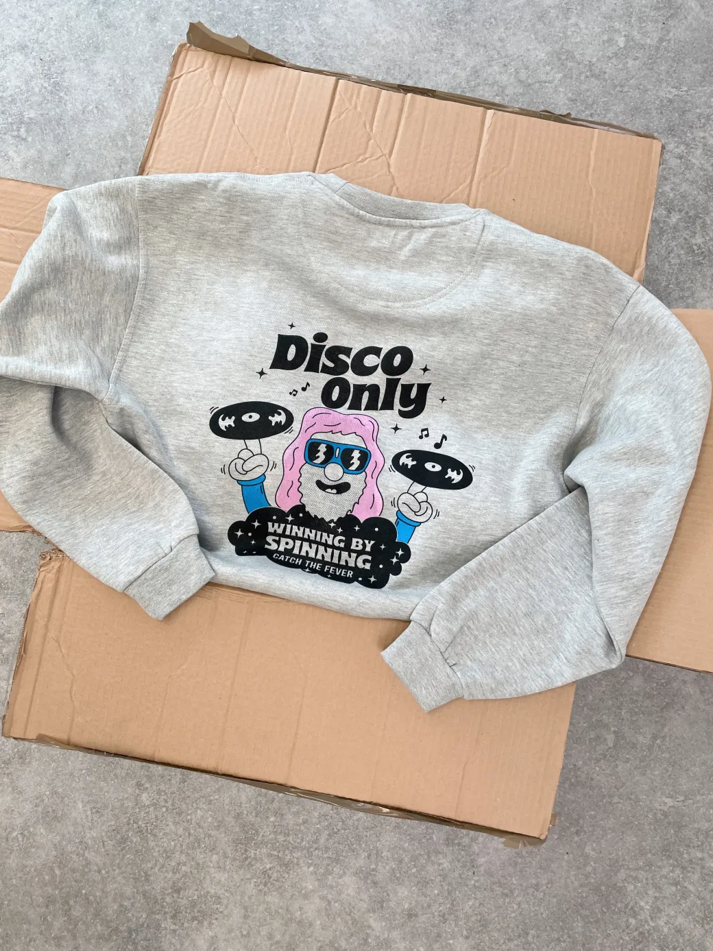 DISCO ONLY 'NYC Disco' Sweater - Grey