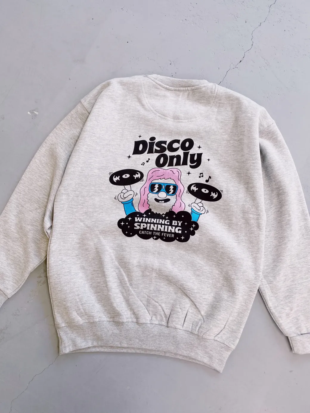 DISCO ONLY 'NYC Disco' Sweater - Grey