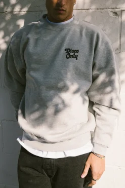 DISCO ONLY 'Play It Twice V2' Sweater - Grey