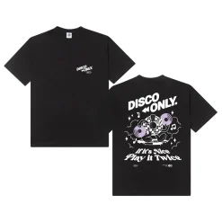 DISCO ONLY 'Play It Twice V4' Tee - Black