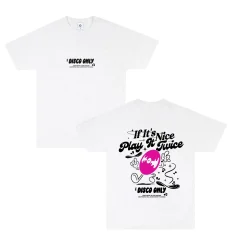 DISCO ONLY 'Play It Twice V5' Tee - White