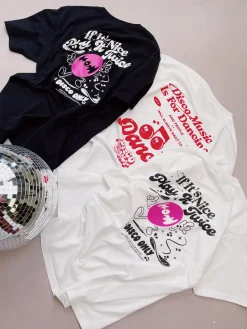 DISCO ONLY 'Play It Twice V5' Tee - White
