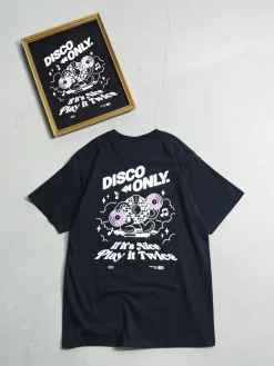 DISCO ONLY 'Play It Twice V4' Tee & Print Bundle - Black