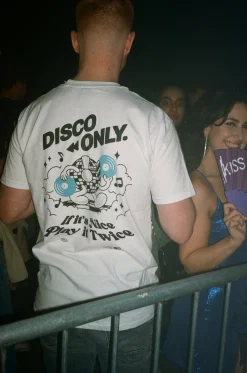 DISCO ONLY 'Play It Twice V4' Tee - White