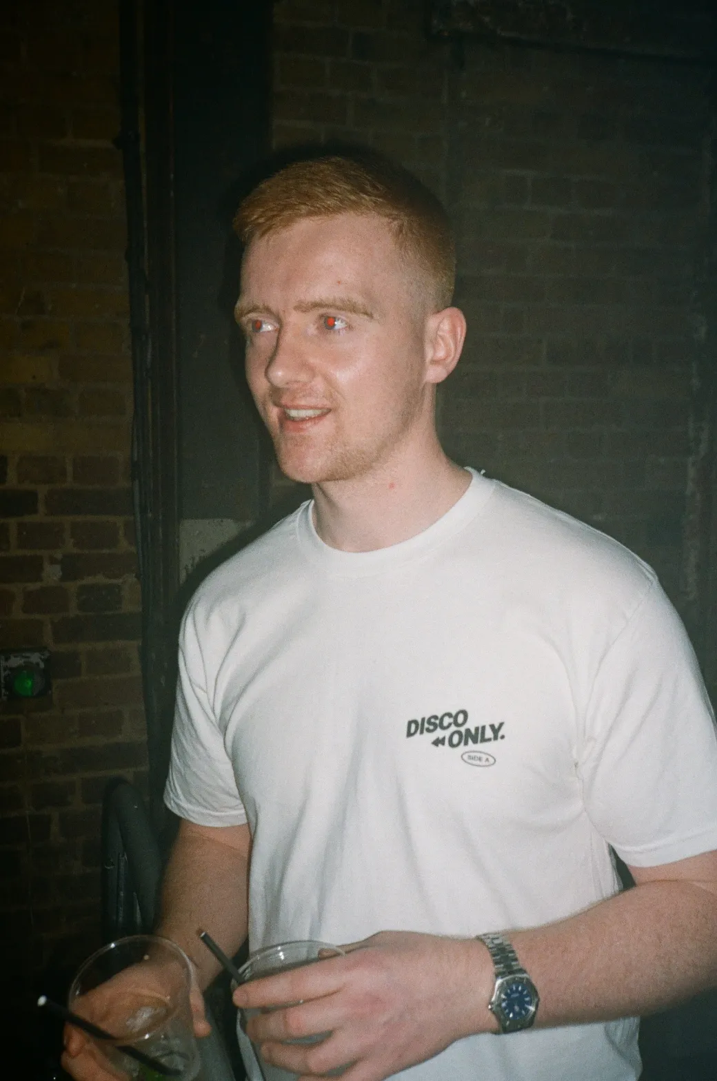 DISCO ONLY 'Play It Twice V4' Tee - White