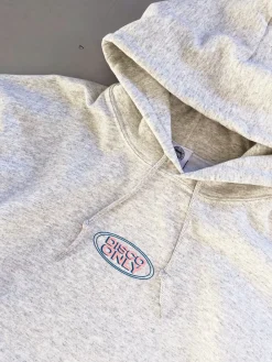 DISCO ONLY 'Play It Twice V1' Hoodie - Ash Grey