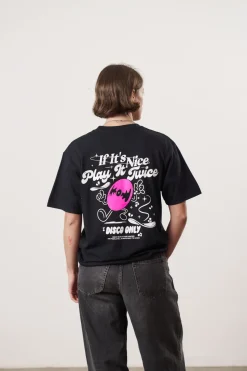 DISCO ONLY 'Play It Twice V5' Tee - Black
