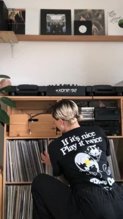 DISCO ONLY 'Play it Twice V2' Tee - Black