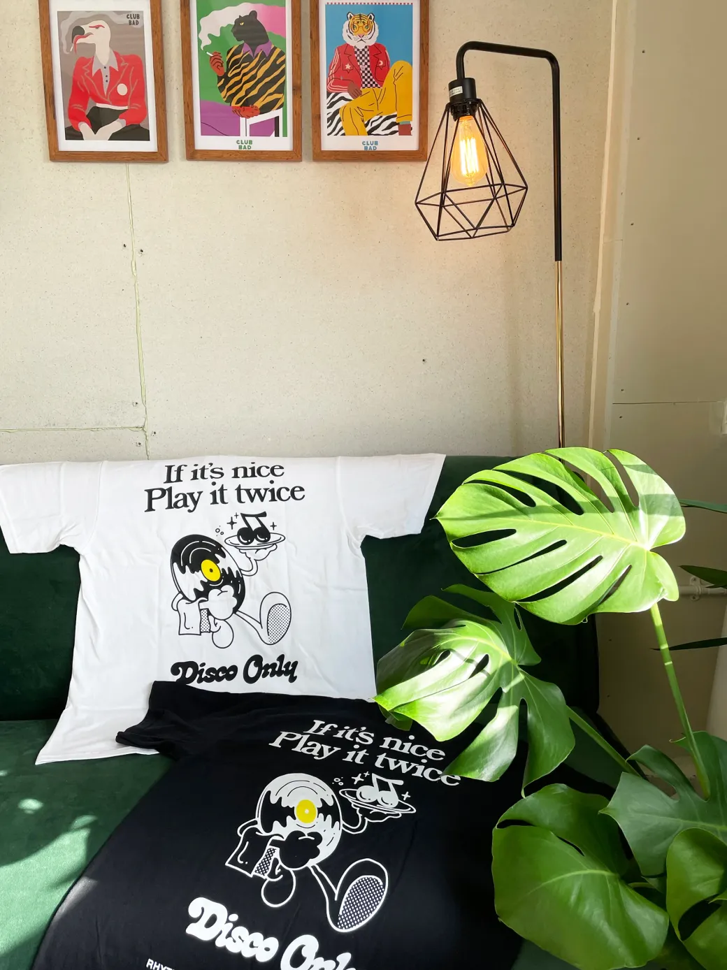 DISCO ONLY 'Play it Twice V2' Tee - Black