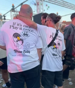 DISCO ONLY 'Play it Twice V2' Tee - White