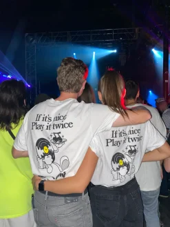 DISCO ONLY 'Play it Twice V2' Tee - White