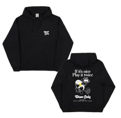 DISCO ONLY 'Play It Twice V2' Hoodie - Black