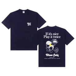 DISCO ONLY 'Play it Twice V2' Tee - Navy
