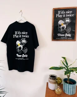 DISCO ONLY 'Play It Twice V2' Tee & Print Bundle - Black