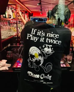 DISCO ONLY 'Play It Twice V2' Tee & Print Bundle - Black