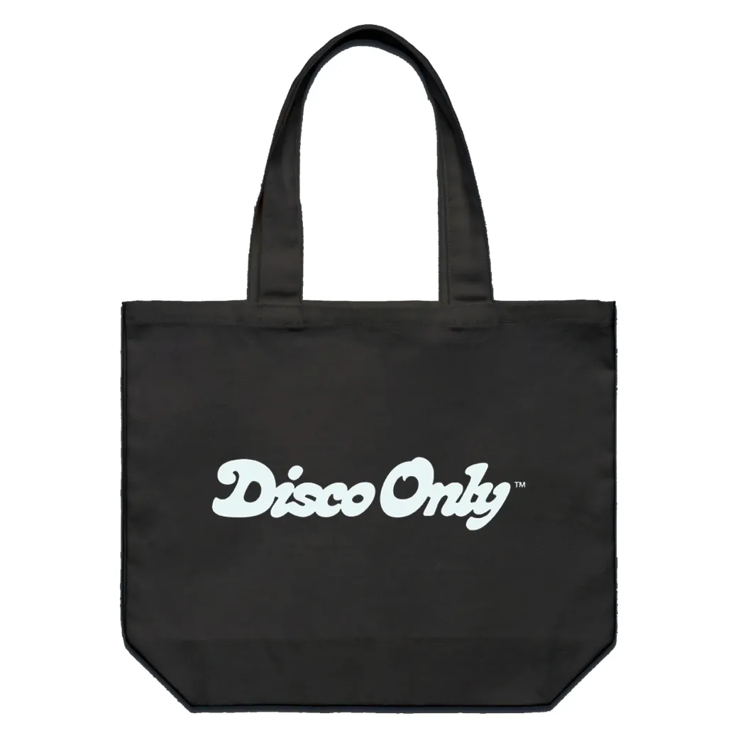 DISCO ONLY 'Script' Tote Bag - Black
