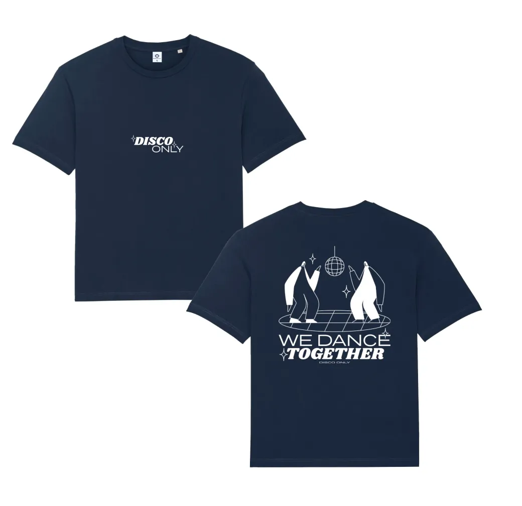 DISCO ONLY 'We Dance Together' Tee - Navy