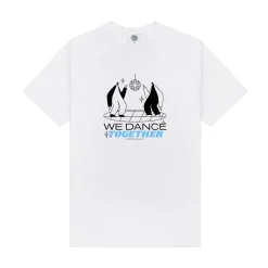 DISCO ONLY 'We Dance Together' Front Print Tee - White